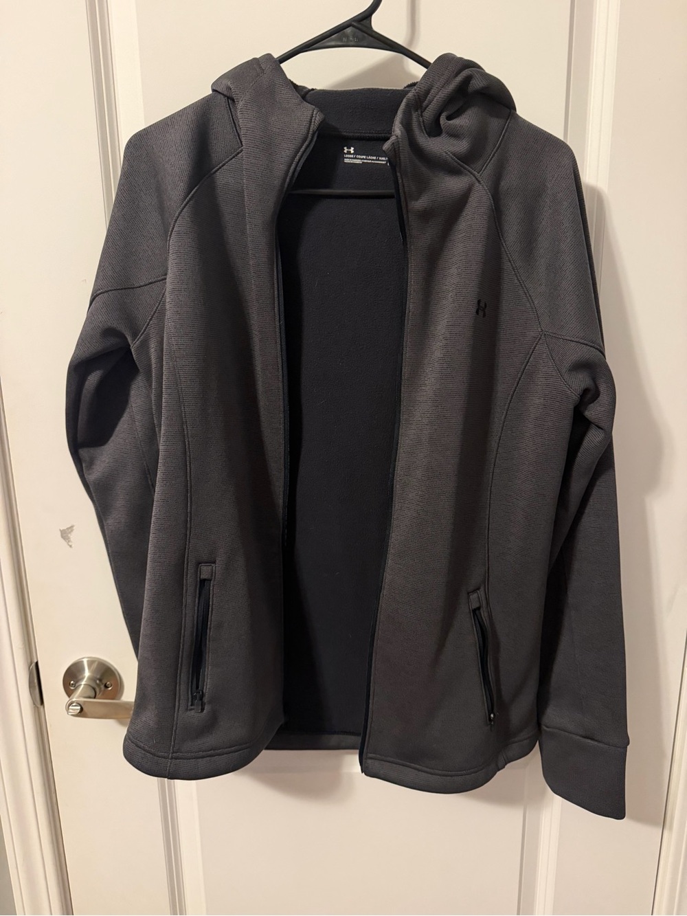 Under Armour Women's Hooded Full-Zip Jacket - Charcoal Gray